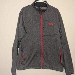 The North Face Zip up Jacket Men XL Grey Red